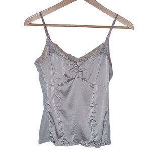 Ann Taylor Petites Lace Trim Satin Camisole 90s Y2K Going Out Top Office Maven